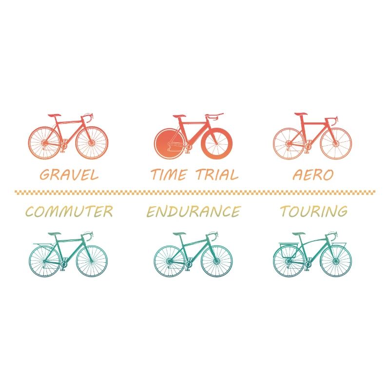 Différents types de vélos de route Vélo de sport Vélo de route