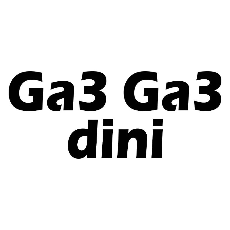 Ga3 ga3 dini