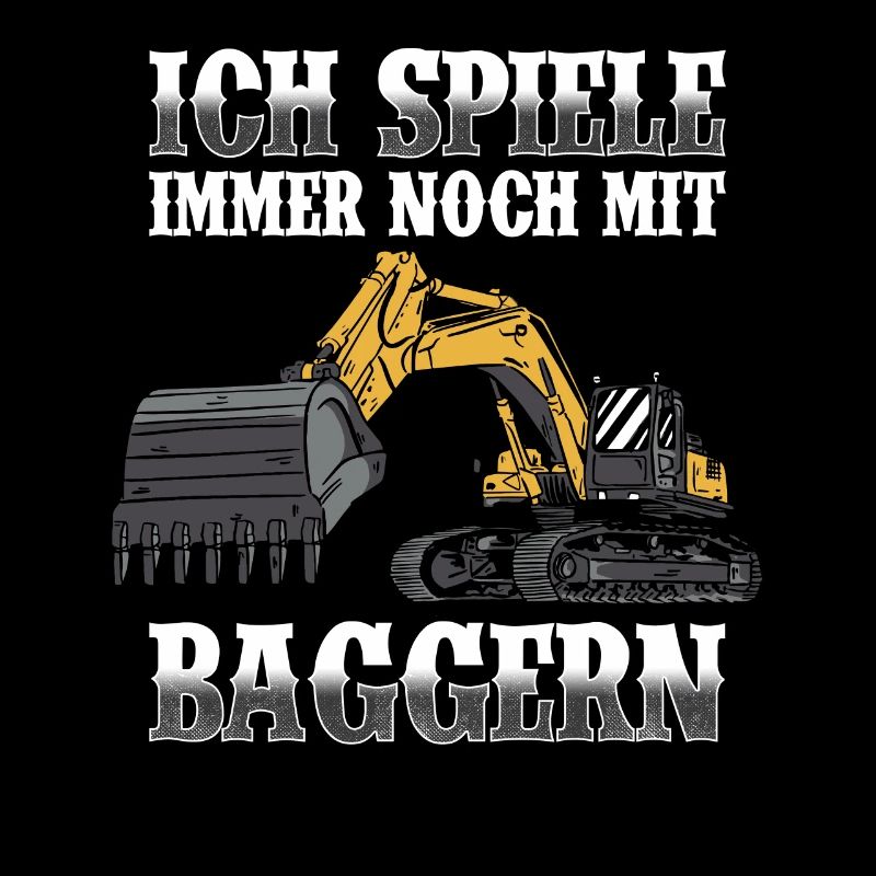 Immer noch mit Baggern Baggerführer Baggerfahrer