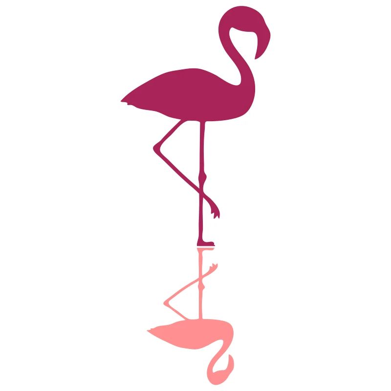 flamingo mirroring water mirrored reflection r