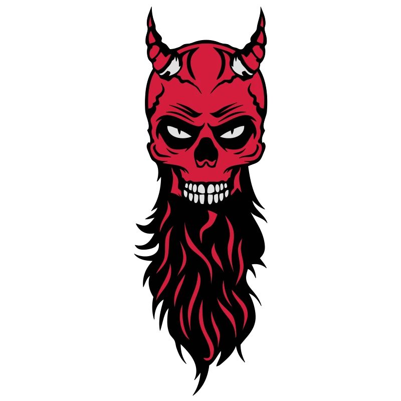 dead head hipster devil bearded beard fantasy luc