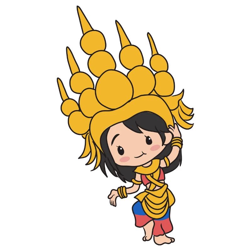 Cambodia Tradition Dance Khmer Apsara I Gift