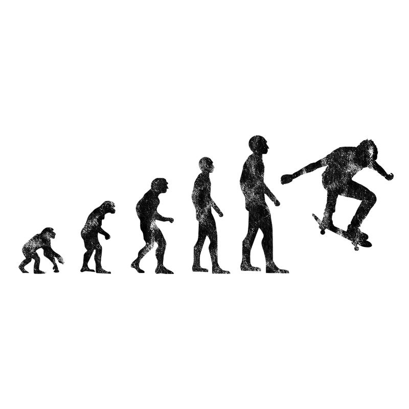 Skateboarder Evolution Skateboard Skater Skate