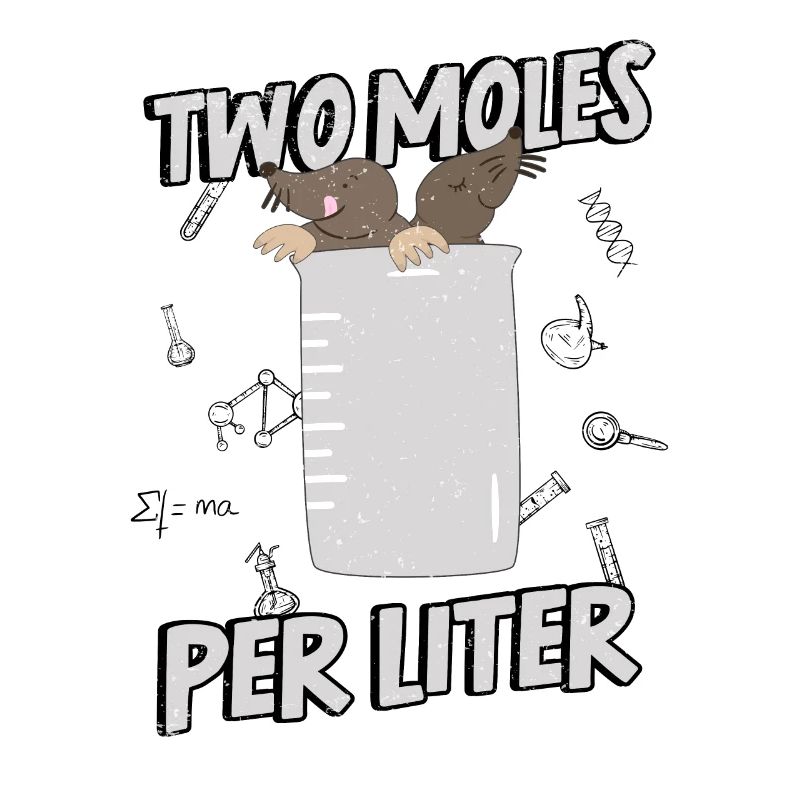Mole Laboratory Pun Wortwitz Liter Chemist Chemistry