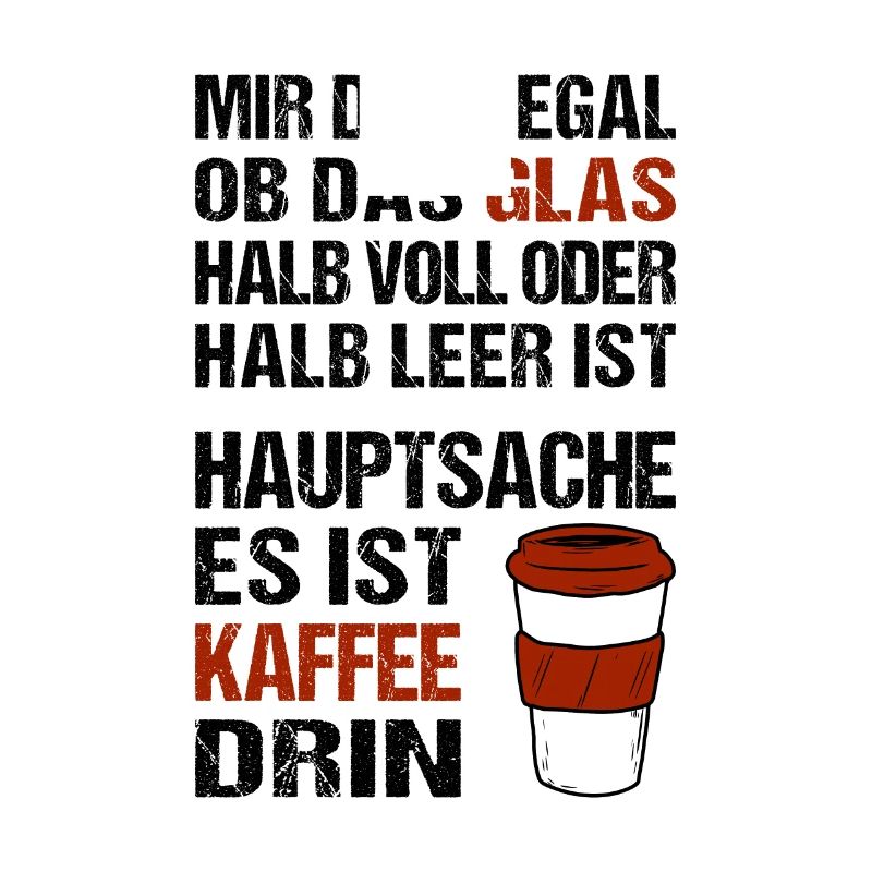 Mir doch egal ob das Glas halb voll oder halb leer