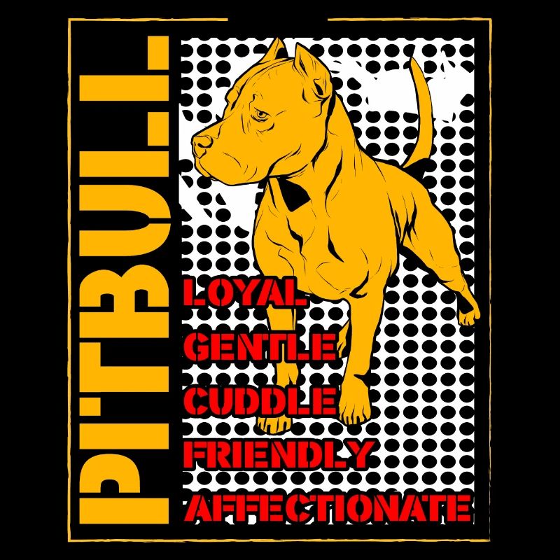 Pitbull loyal gentle cuddle friendly affectionate