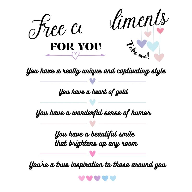 Compliments gratuits - pour vous <3