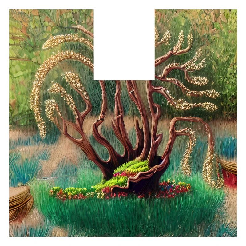 old tree during easter