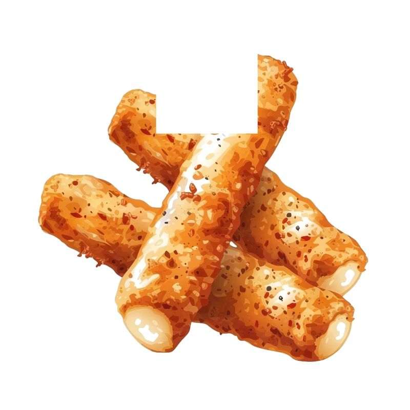 Délicieux bâtonnets de mozzarella Graphique
