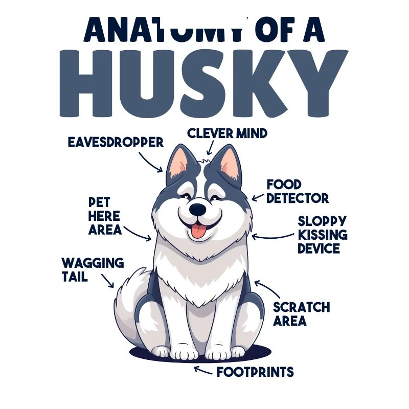 Explication du chien Anatomie d’un Husky