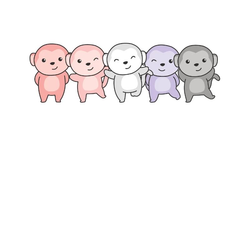 Cupioromantic Flag Pride LGBTQ Cute Monkey