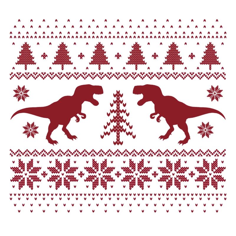 Dinosaurier-Weihnachtspullover