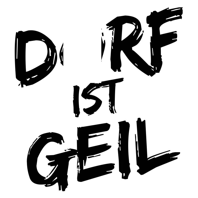 Dorf Spruch Geschenk