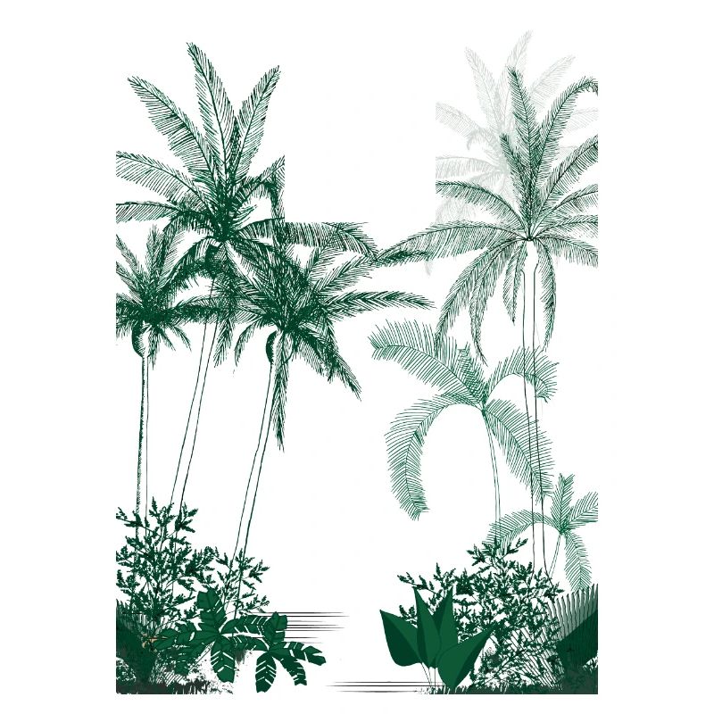 Rainforest Green Palm Trees