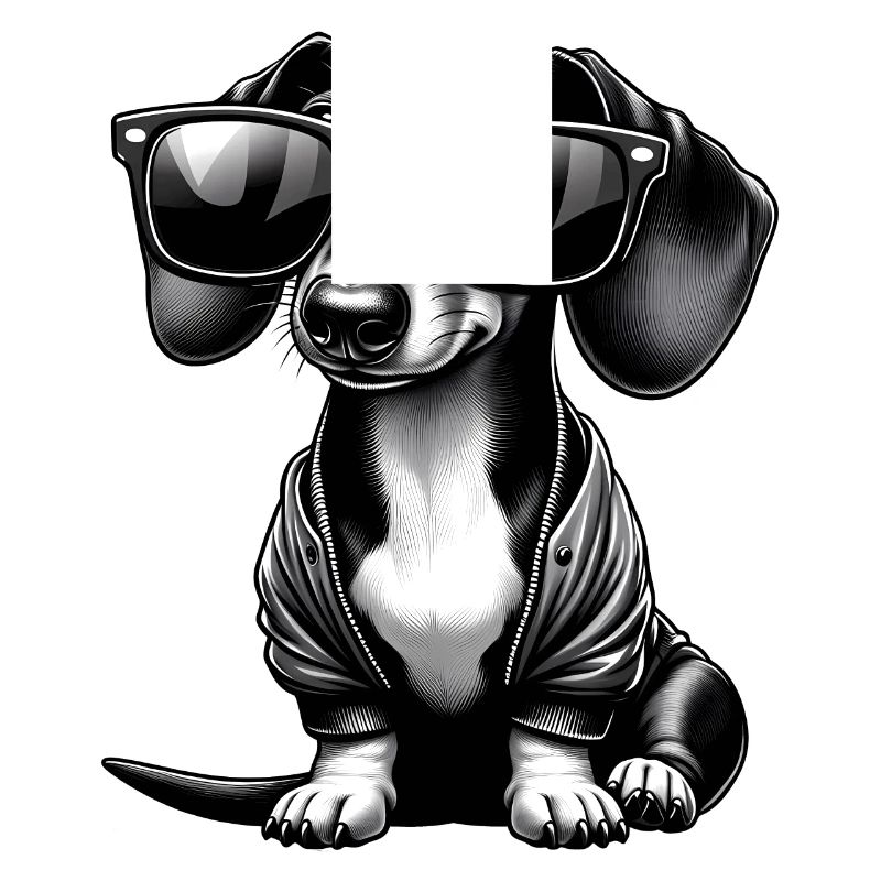 Chien teckel mignon