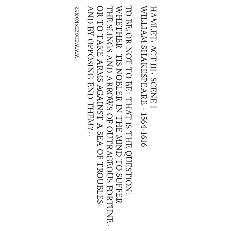 SEIN ODER NICHT SEIN