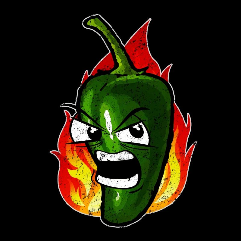 Piment vert feu vif