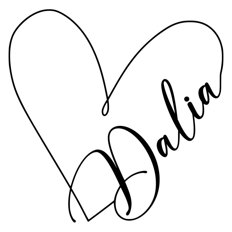 Dalia Name Heart Line