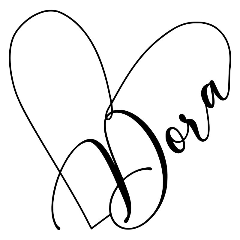 Dora Nom Ligne de coeur