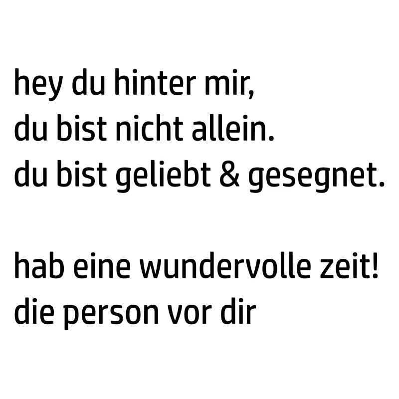 hey du hinter mir by csDesign