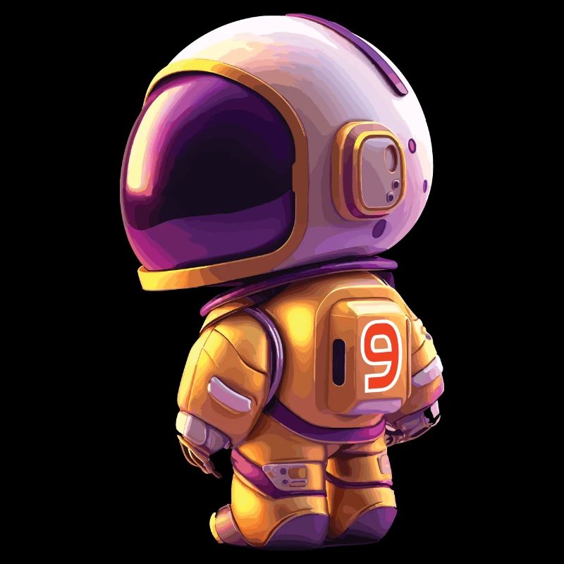 Space Kid Young Astronaut Birthday Nine