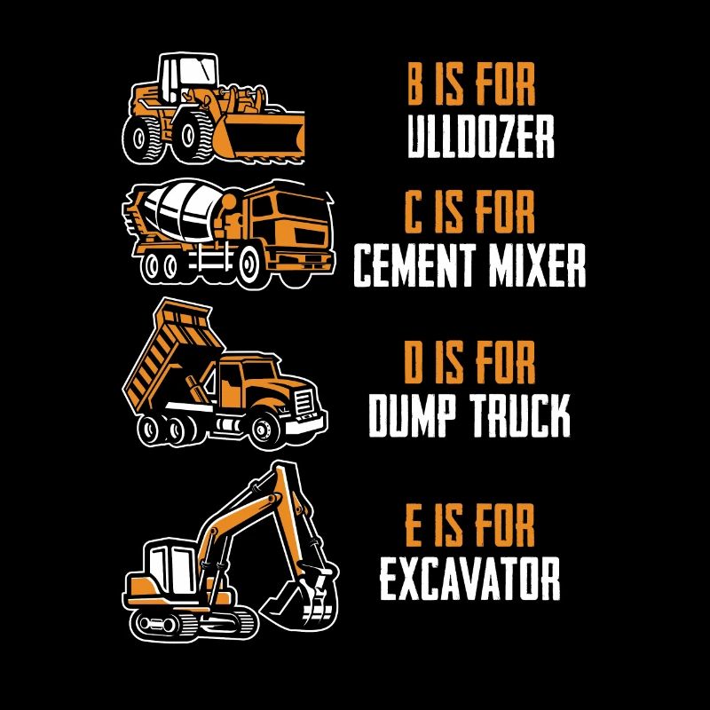 E stands for excavator for excavator drivers