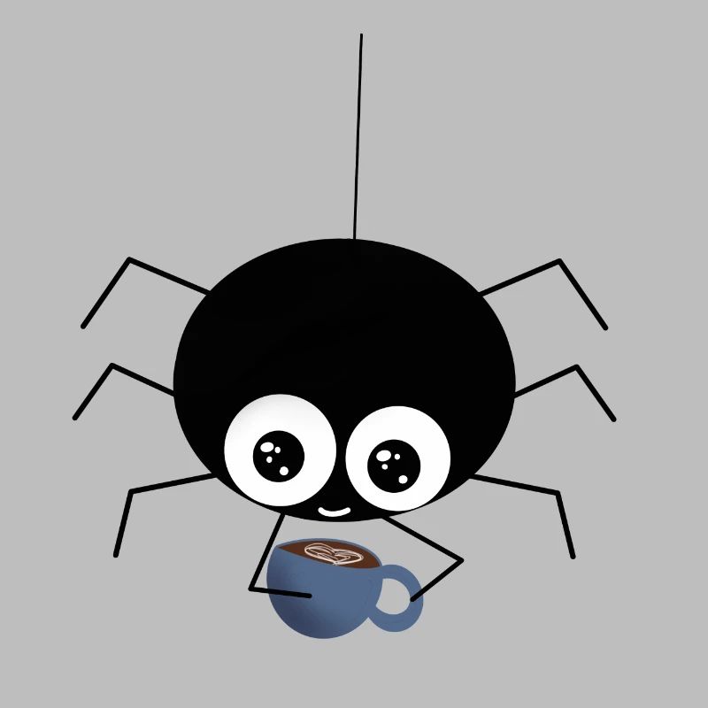 Araignée avec café - douce idée cadeau