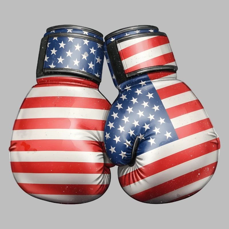 Gants de boxe des drapeaux américains