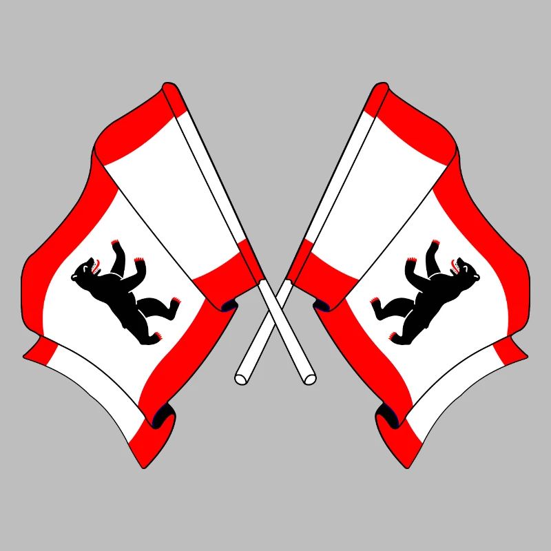 Deux drapeaux Berlin