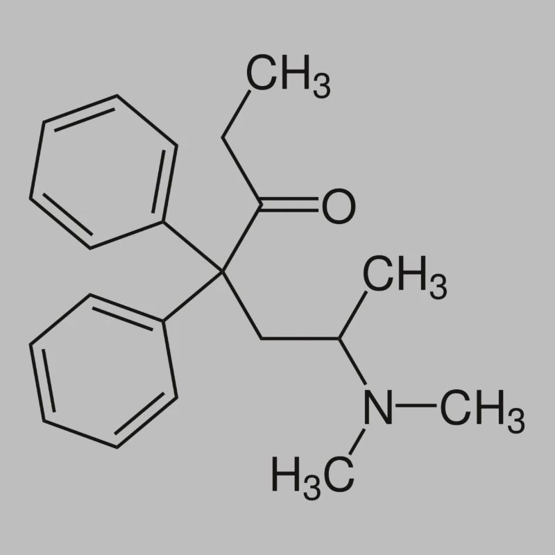 Methadone structural formula