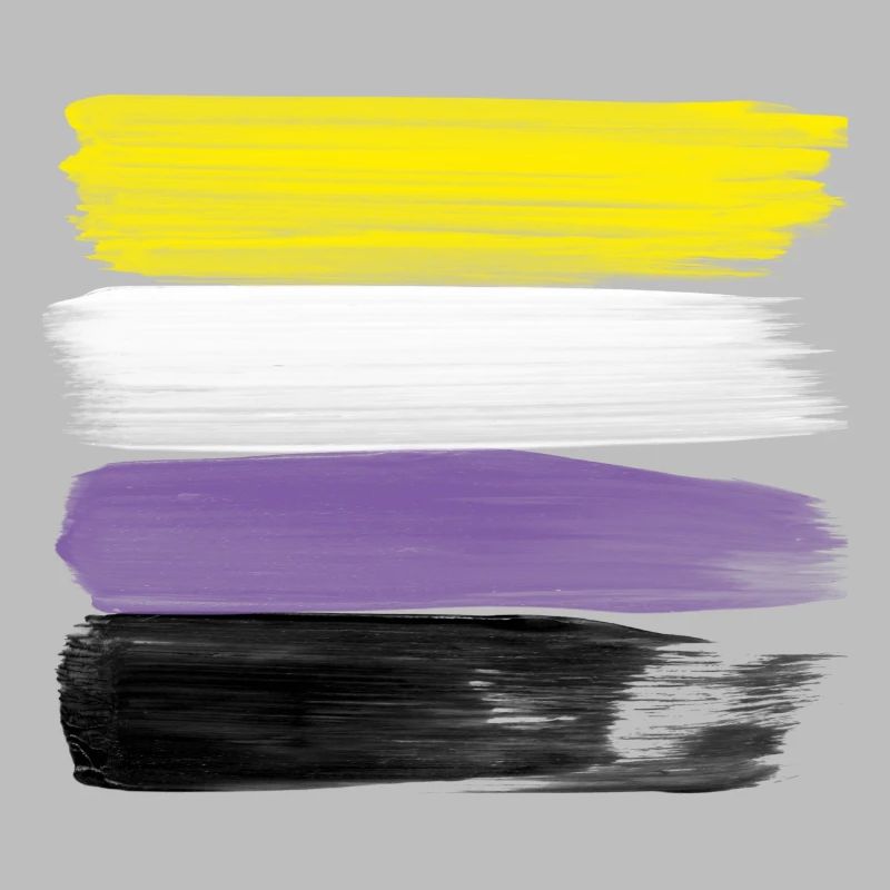 Non-Binary Pride Strokes