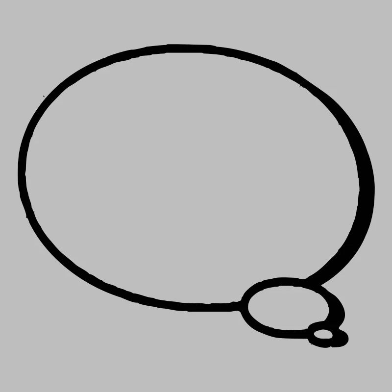 thinking bubble around