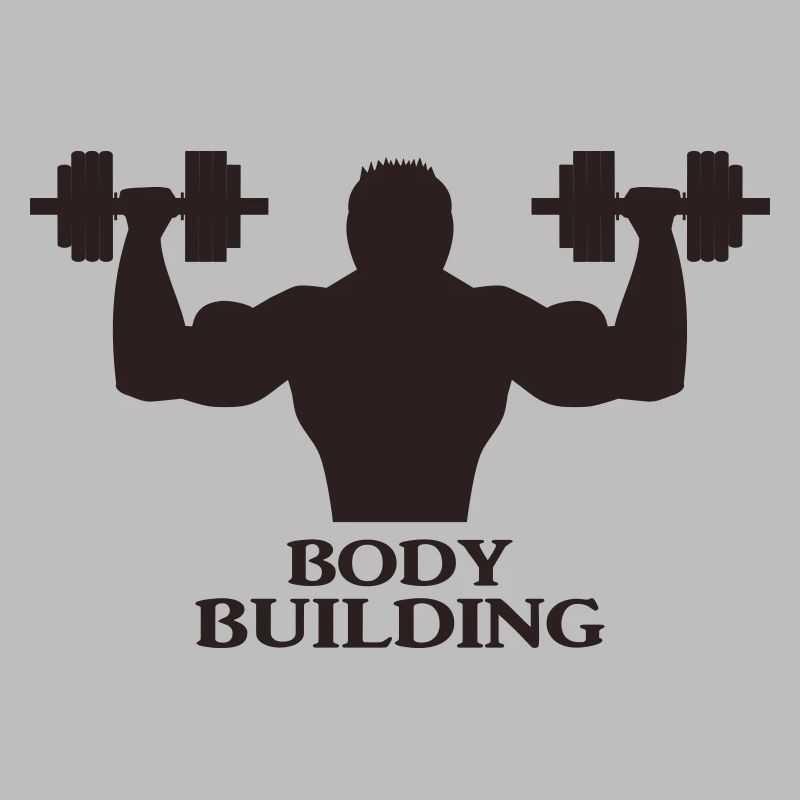 Bodybuilder avec haltères