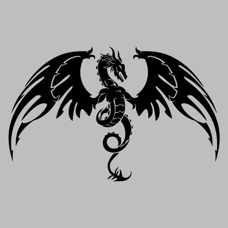 Drache Schwarz