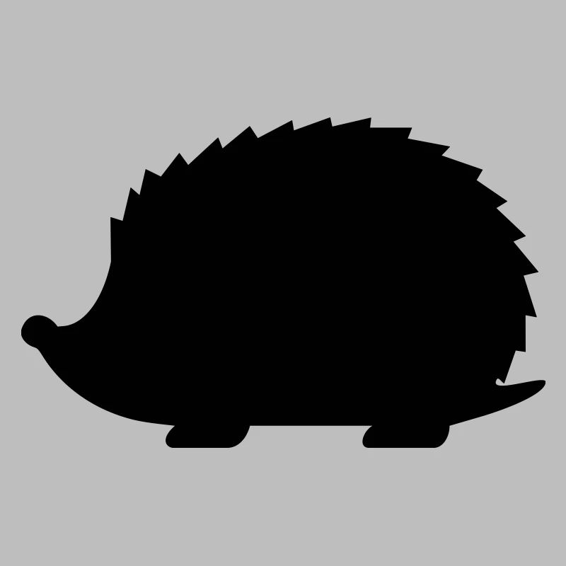 Igel Silhouette Idee Geschenk Tier klein