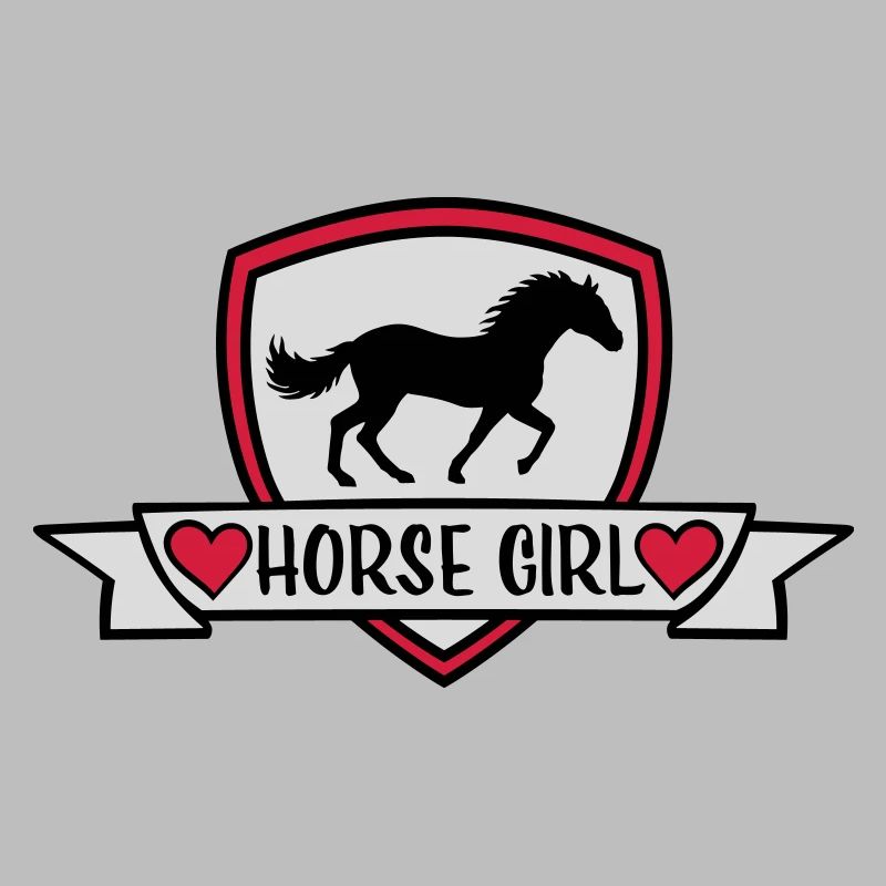 Conception de citation de fille de cheval