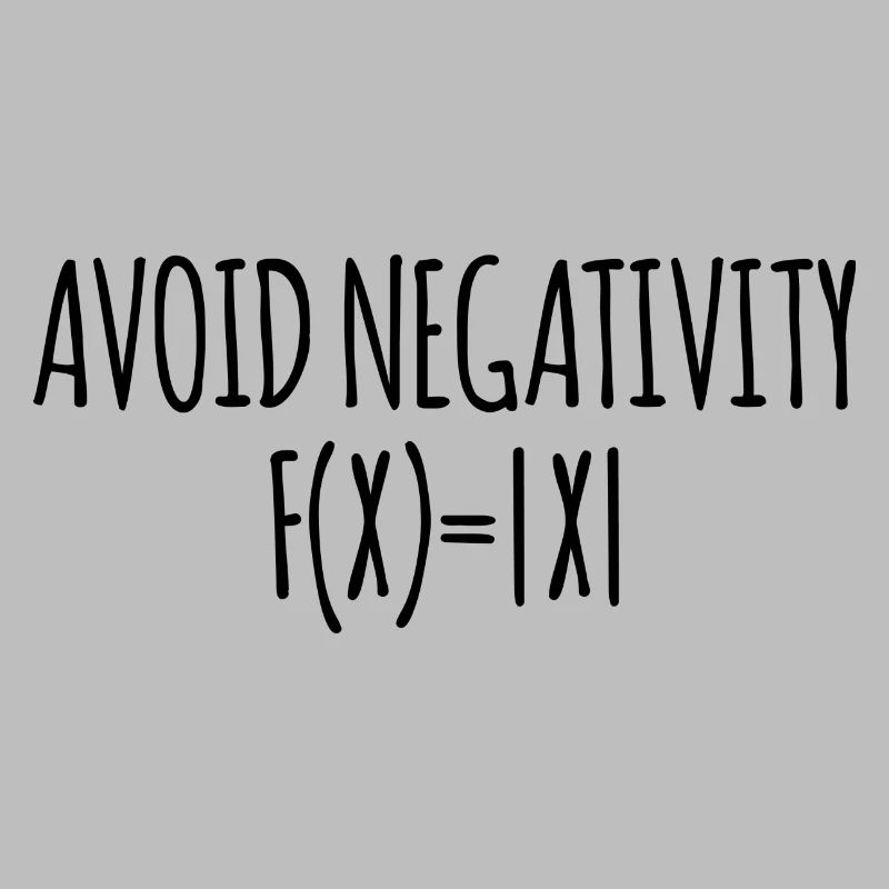 Avoid negativity Mathe Schule Geschenk Lehrer