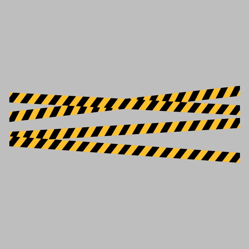Security tape blocking zone