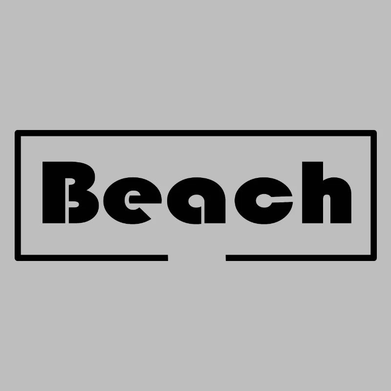 Beach with frame