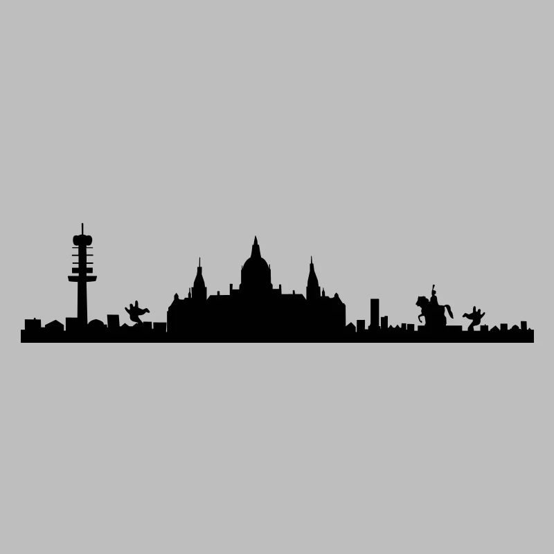 Hanover skyline - silhouette - Lower Saxony
