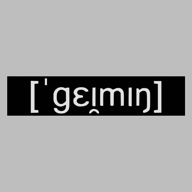 GAMING LAUTSCHRIFT / phonetic script - SIMPLE