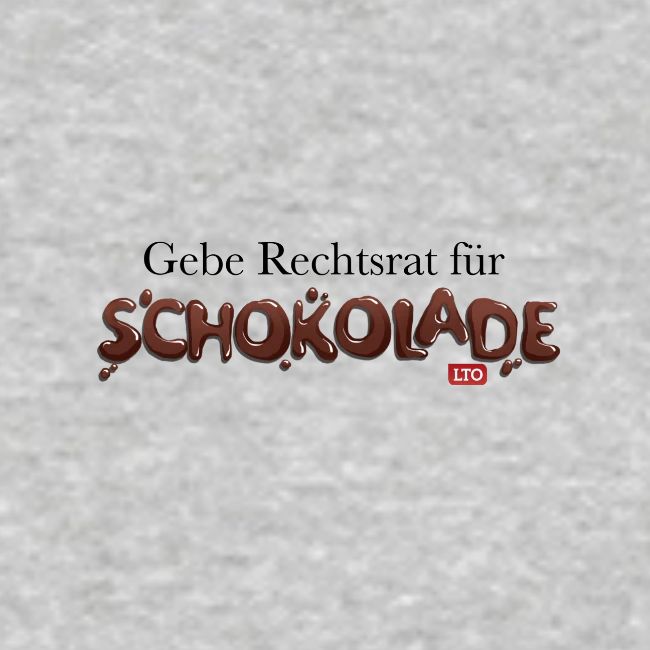 Gebe Rechtsrat für Schokolade