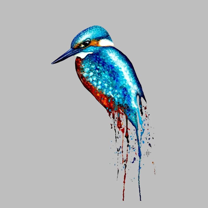Aquarell Eisvogel