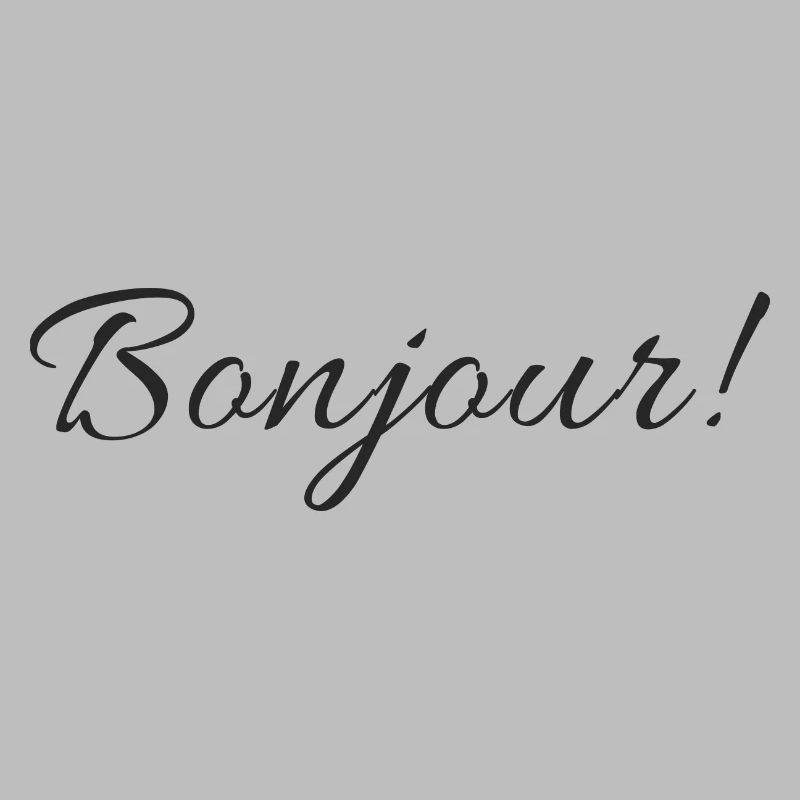 Text Design Bonjour