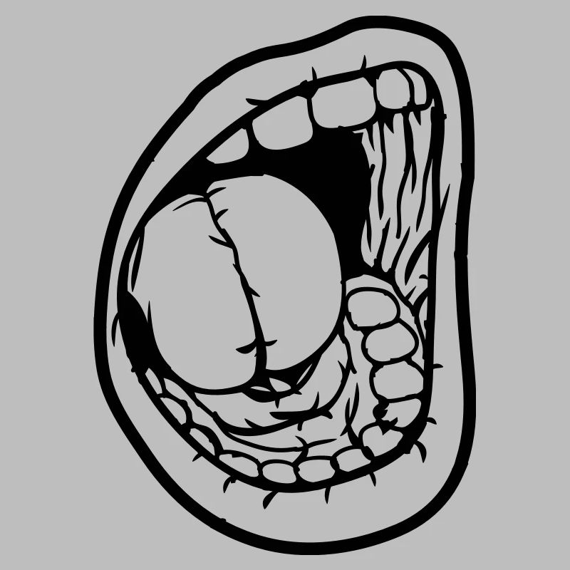 Crier bouche ouverte