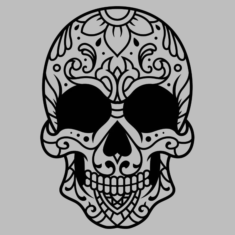 Skull with decoration