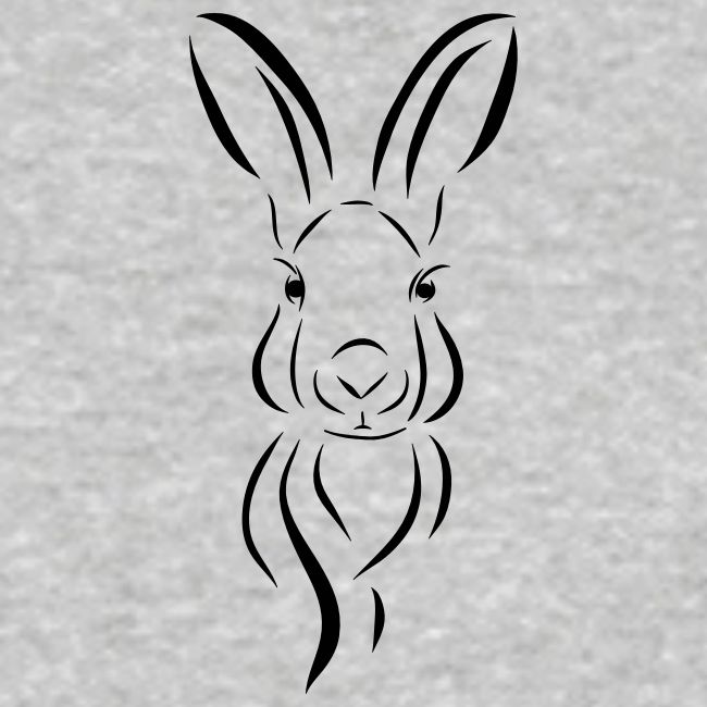 Hase Kopf Illustrartion Feldhase Löffel