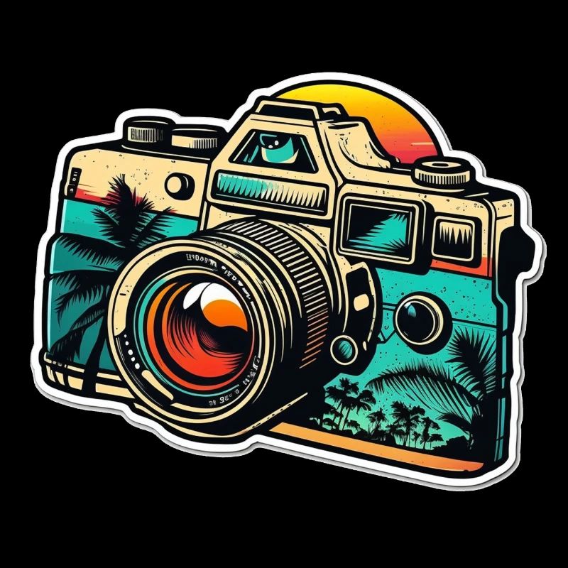 Kamera im Retro-Stil
