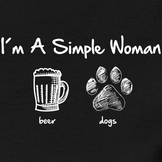 simple woman beer white - Frauen Polo Shirt