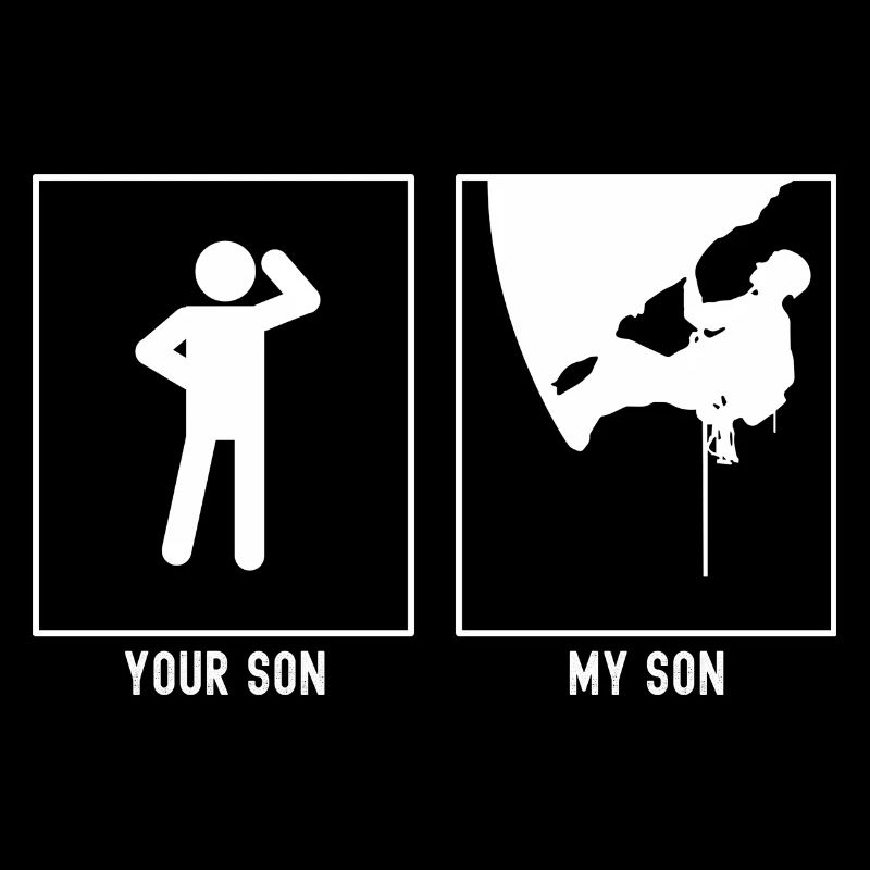 Your Son - My Son - Climbing Top Vector